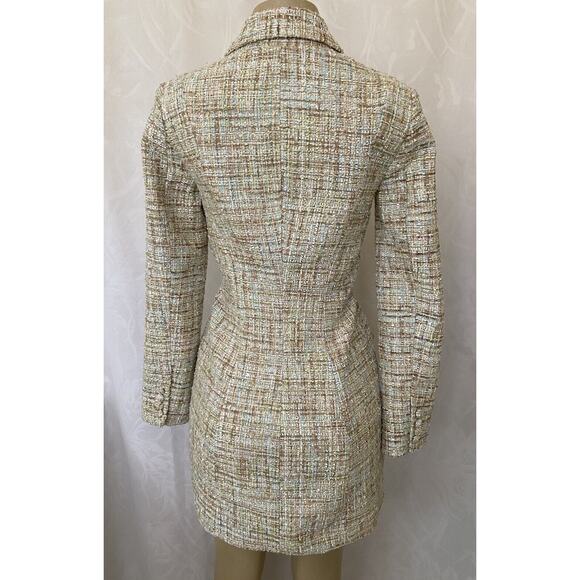 NWOT Jason Wu Jacket Coat Boucle Tweed Cream Double Breast Blazer Sequin… - Picture 5 of 10